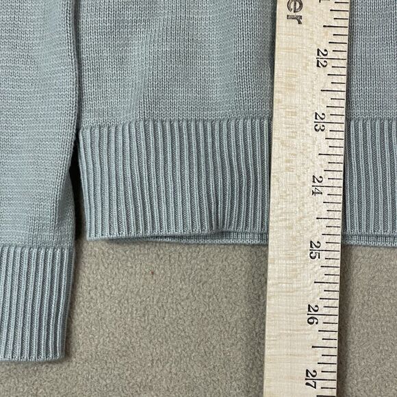 Buck‎ Mason Sweater Mens S Mint Slim Fit Crew Neck Jersey Knit Ribbing Hem - Picture 7 of 11